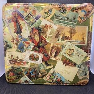 MASSILLY Vintage Christmas Tin Box (Bx 9)